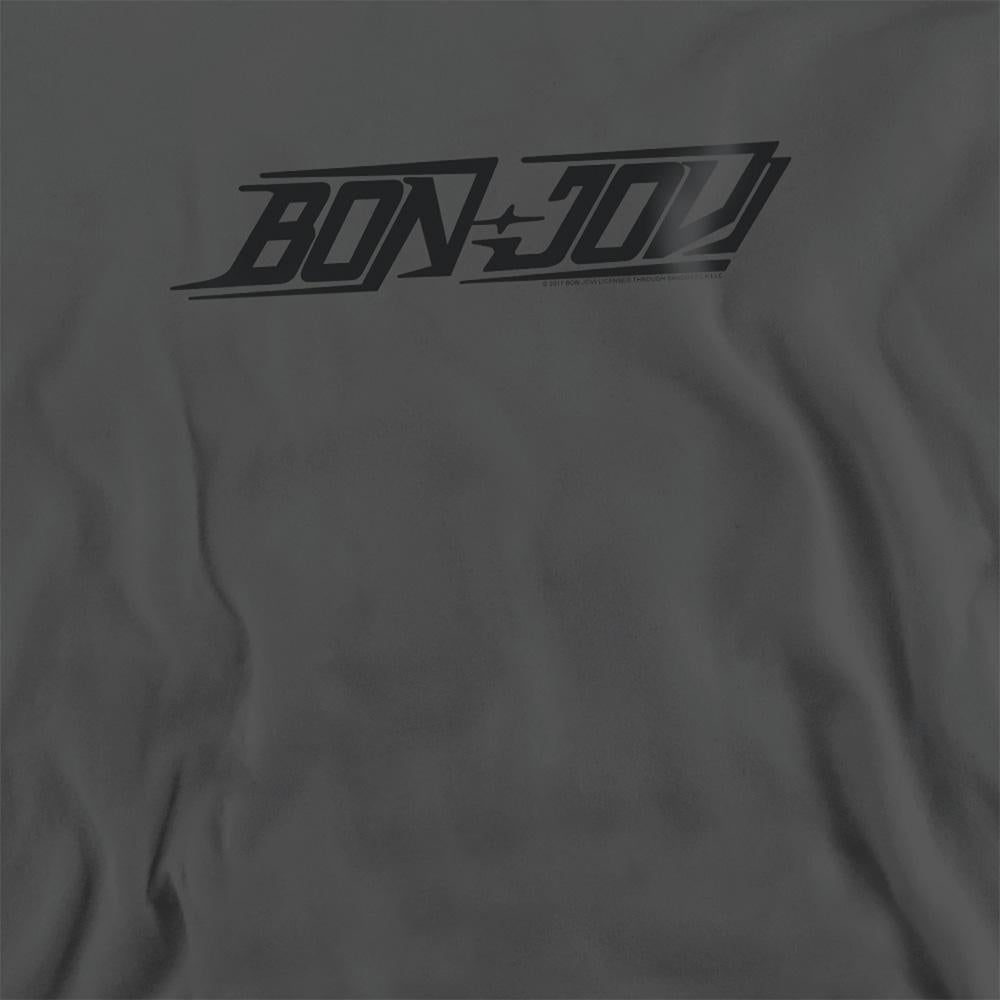 Charcoal - Side - Bon Jovi Unisex Adult Logo Sweatshirt