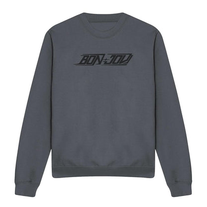 Charcoal - Front - Bon Jovi Unisex Adult Logo Sweatshirt