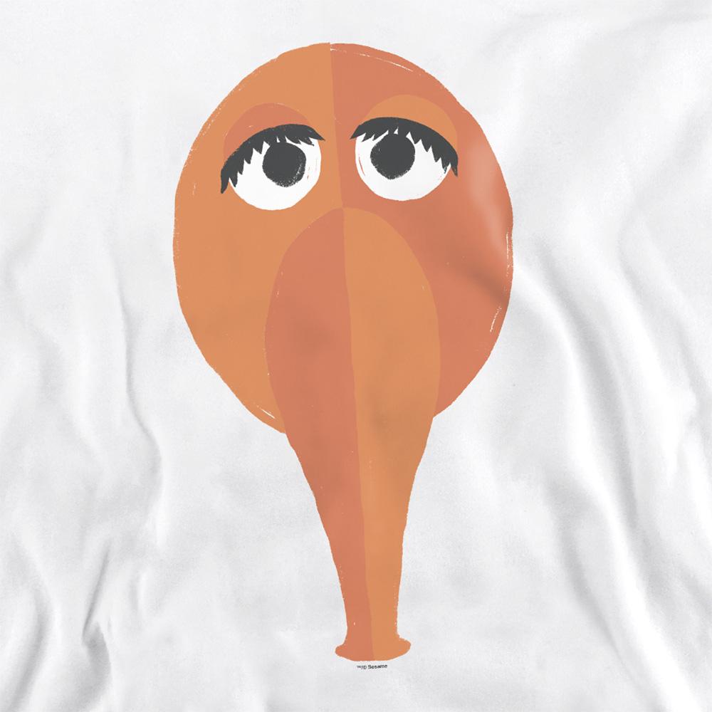 White - Side - Sesame Street Unisex Adult The Smirk Snuffy Sweatshirt