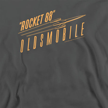 Charcoal - Side - Oldsmobile Unisex Adult Retro 88 Sweatshirt
