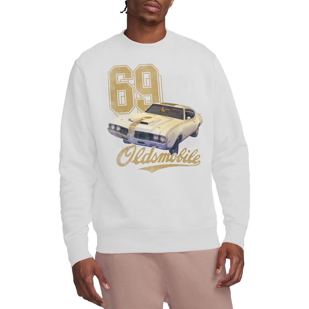 White - Lifestyle - Oldsmobile Unisex Adult 442 Sweatshirt