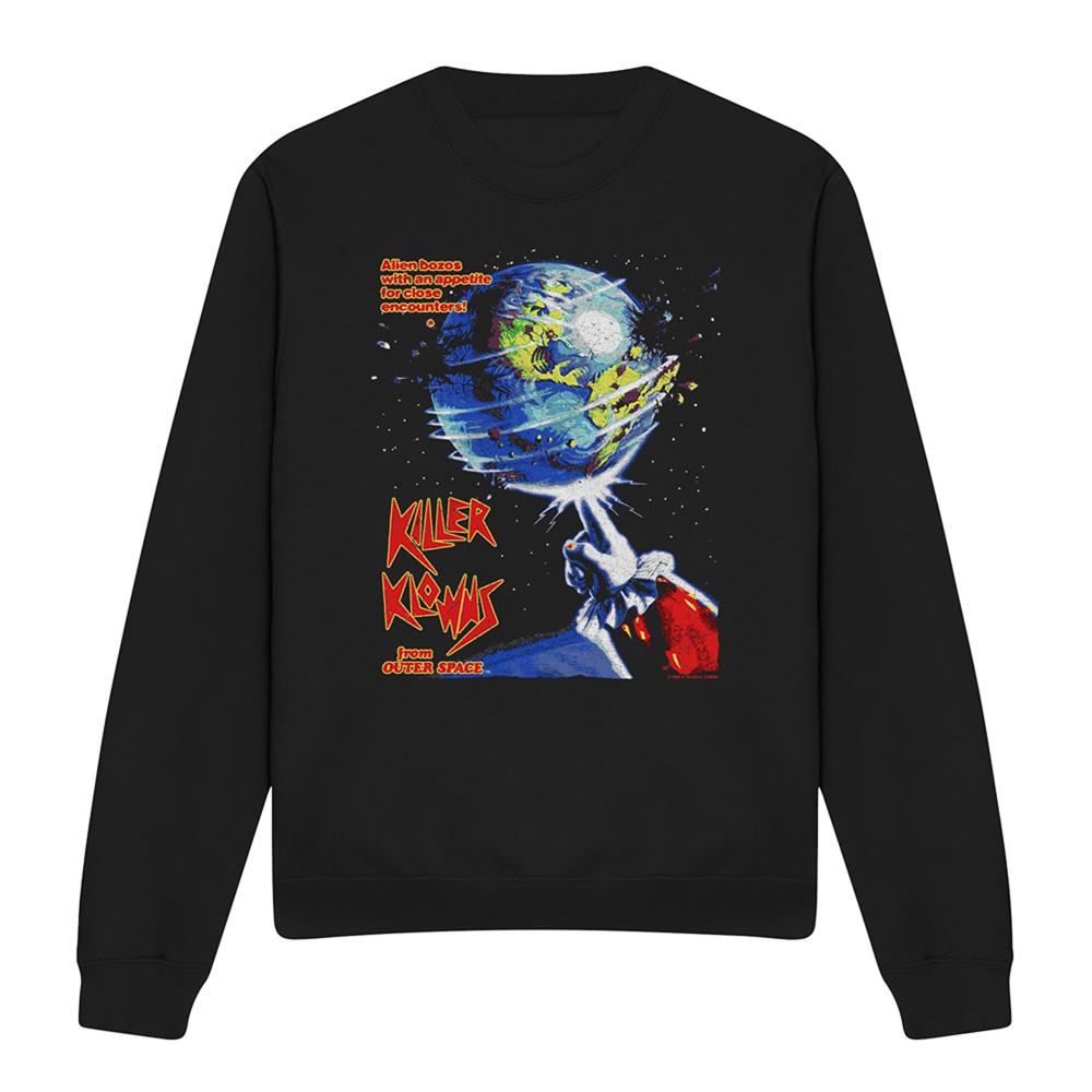 Black - Front - Killer Klowns From Outer Space Unisex Adult Invaders Sweatshirt