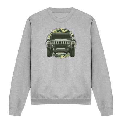 Athletic Heather - Front - Hummer Unisex Adult Lead Or Follow Sweatshirt