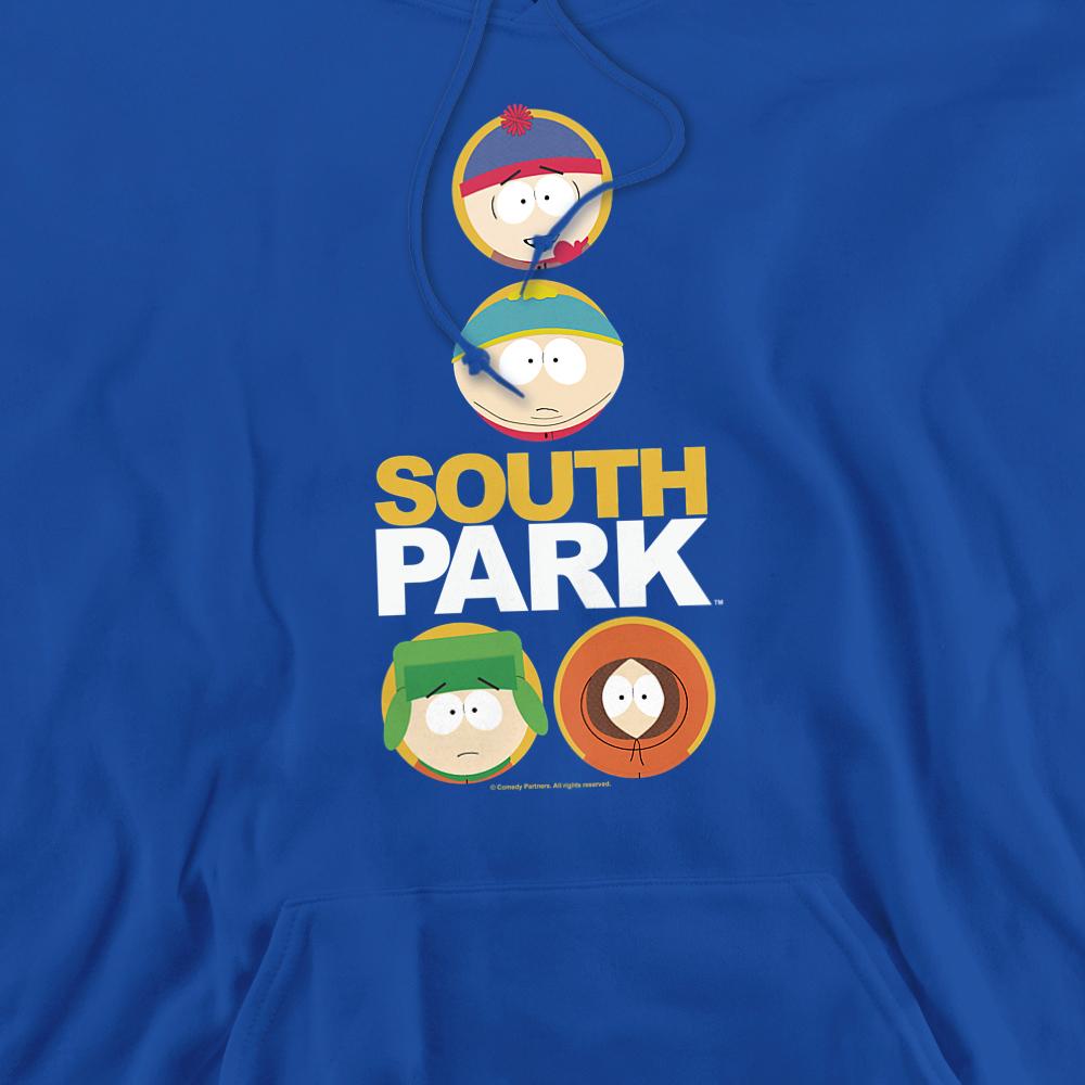 Royal Blue - Back - South Park Unisex Adult Circle Face Hoodie