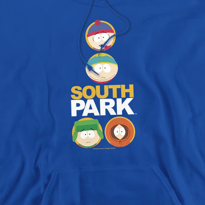 Royal Blue - Back - South Park Unisex Adult Circle Face Hoodie