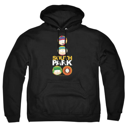 Black - Front - South Park Unisex Adult Circle Face Hoodie