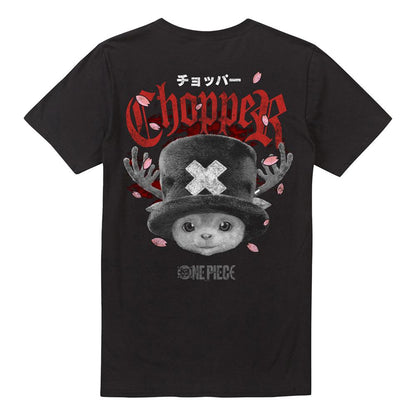 Black - Front - One Piece Unisex Adult Tony Tony Chopper Back Print T-Shirt