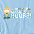 Light Blue - Side - South Park Unisex Adult Killed By Boobs T-Shirt