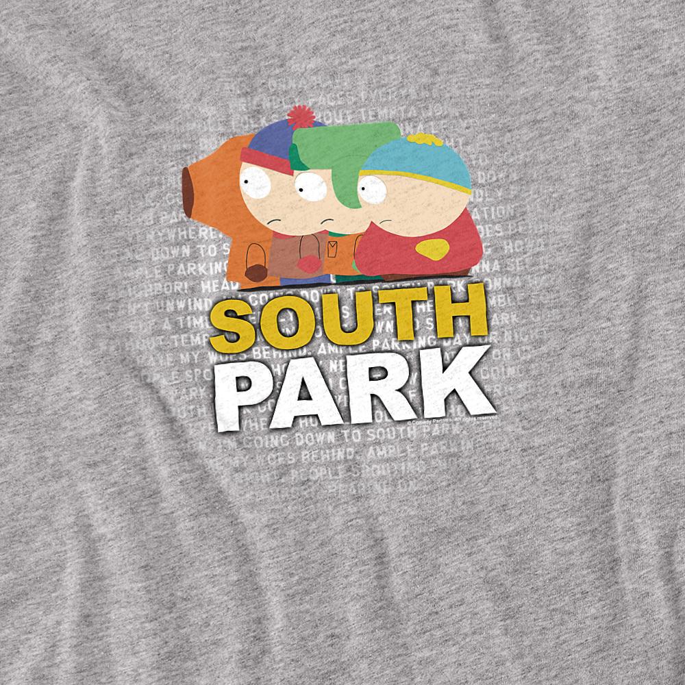 Athletic Heather - Side - South Park Unisex Adult Lyrics T-Shirt