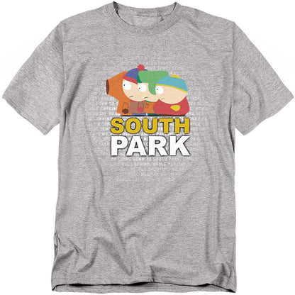 Athletic Heather - Front - South Park Unisex Adult Lyrics T-Shirt