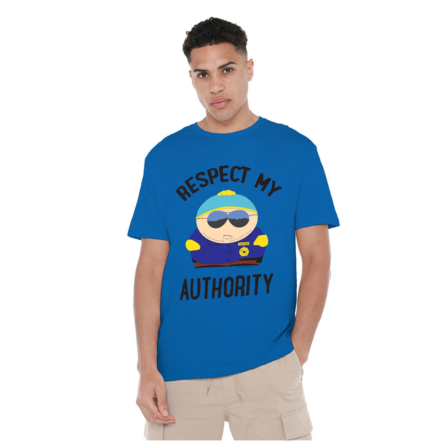 Royal Blue - Lifestyle - South Park Unisex Adult Respect My Authority T-Shirt