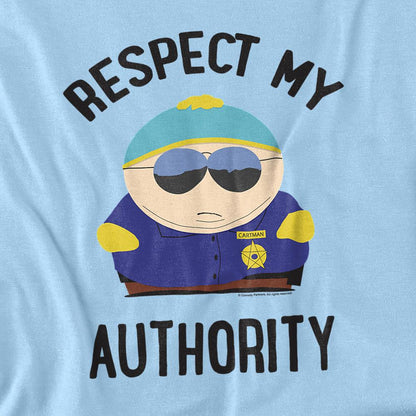 Light Blue - Side - South Park Unisex Adult Respect My Authority T-Shirt