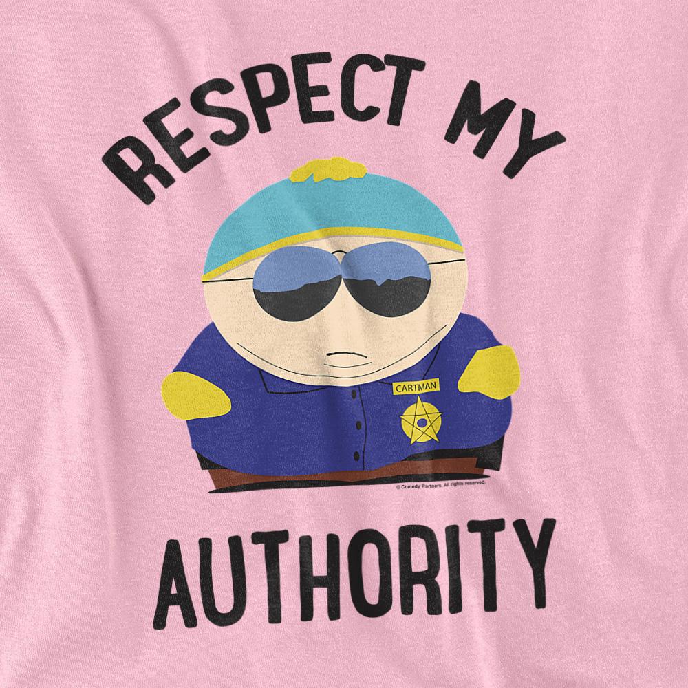 Pink - Side - South Park Unisex Adult Respect My Authority T-Shirt