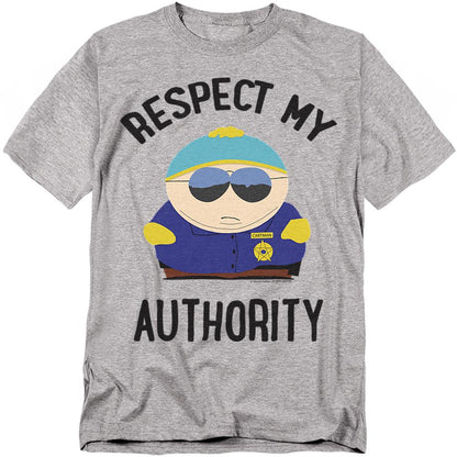 Athletic Heather - Front - South Park Unisex Adult Respect My Authority T-Shirt