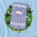 Light Blue - Side - South Park Unisex Adult Towelie T-Shirt
