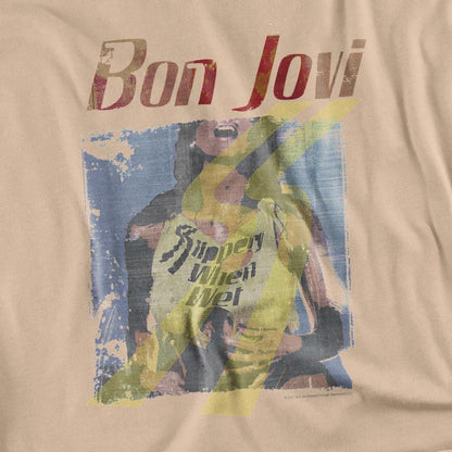 Sand - Side - Bon Jovi Unisex Adult Slippery When Wet T-Shirt