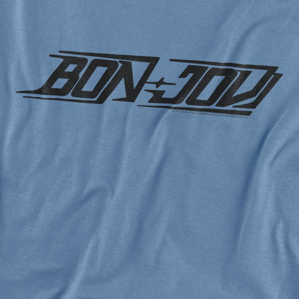 Carolina Blue - Side - Bon Jovi Unisex Adult New Logo T-Shirt