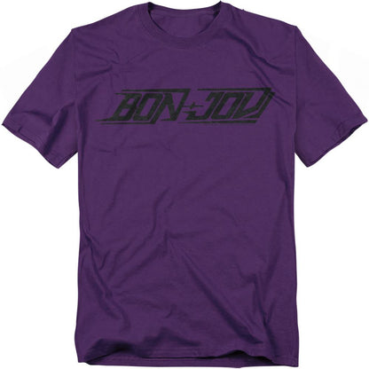 Purple - Front - Bon Jovi Unisex Adult New Logo T-Shirt