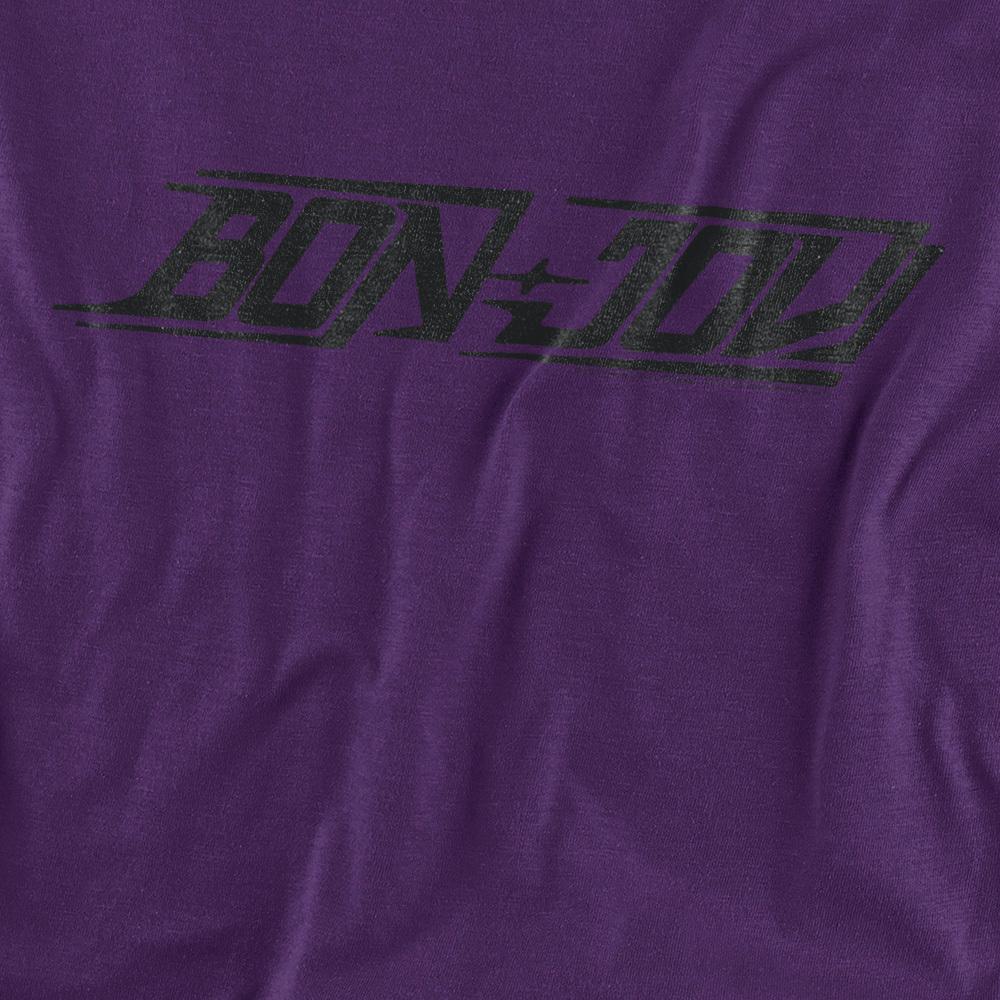 Purple - Side - Bon Jovi Unisex Adult New Logo T-Shirt