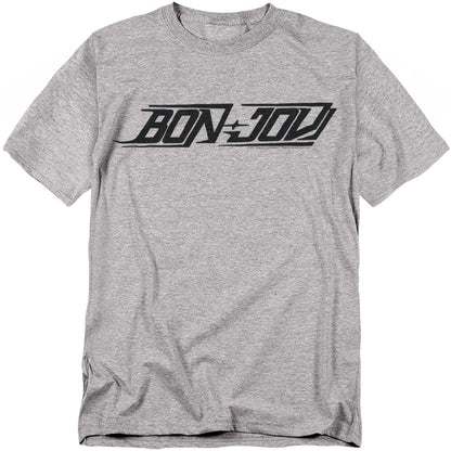 Athletic Heather - Front - Bon Jovi Unisex Adult New Logo T-Shirt