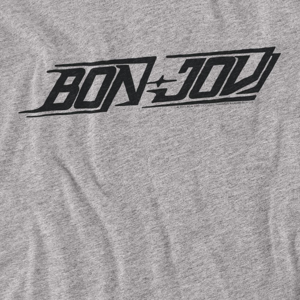 Athletic Heather - Back - Bon Jovi Unisex Adult New Logo T-Shirt