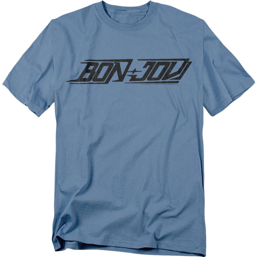 Carolina Blue - Front - Bon Jovi Unisex Adult New Logo T-Shirt