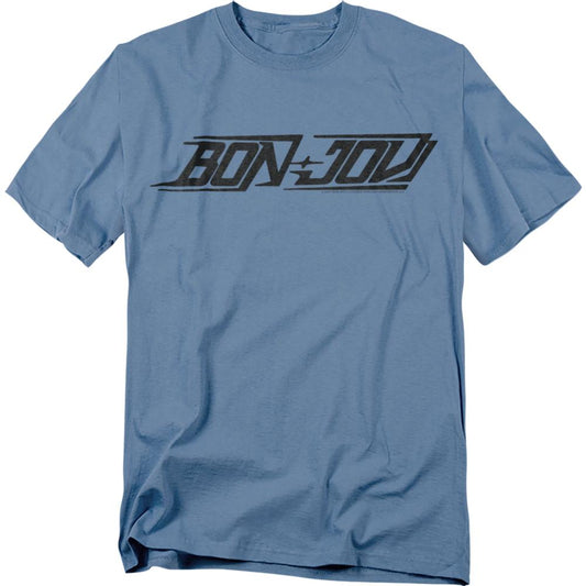 Carolina Blue - Front - Bon Jovi Unisex Adult New Logo T-Shirt