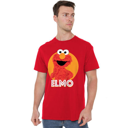 Red - Lifestyle - Sesame Street Unisex Adult Elmo Scribble T-Shirt