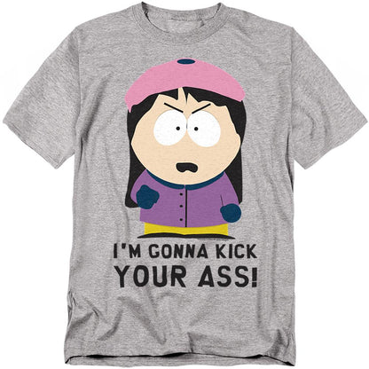 Athletic Heather - Front - South Park Unisex Adult I´m Gonna Kick Your Ass! T-Shirt