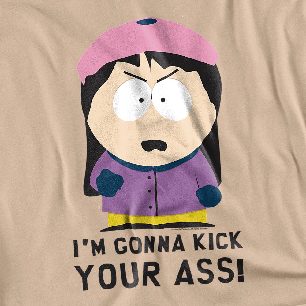Sand - Side - South Park Unisex Adult I´m Gonna Kick Your Ass! T-Shirt