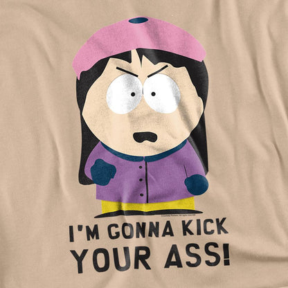 Sand - Side - South Park Unisex Adult I´m Gonna Kick Your Ass! T-Shirt