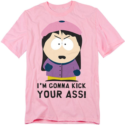 Pink - Front - South Park Unisex Adult I´m Gonna Kick Your Ass! T-Shirt