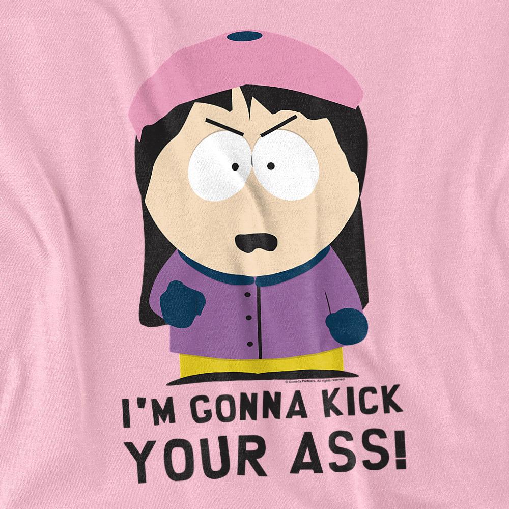 Pink - Back - South Park Unisex Adult I´m Gonna Kick Your Ass! T-Shirt