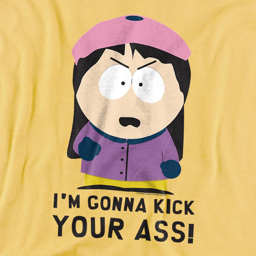 Banana Yellow - Side - South Park Unisex Adult I´m Gonna Kick Your Ass! T-Shirt