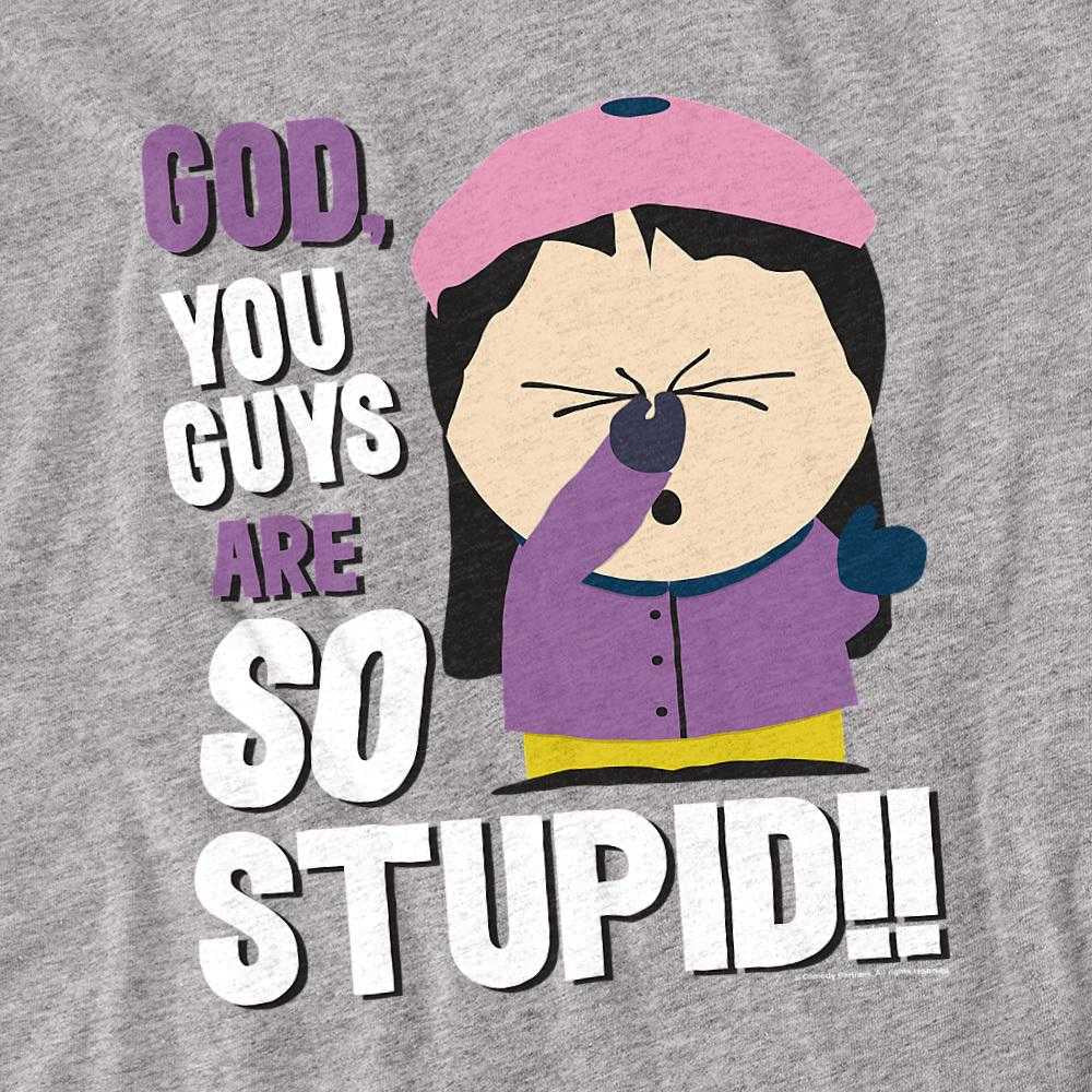 Athletic Heather - Side - South Park Unisex Adult So Stupid T-Shirt