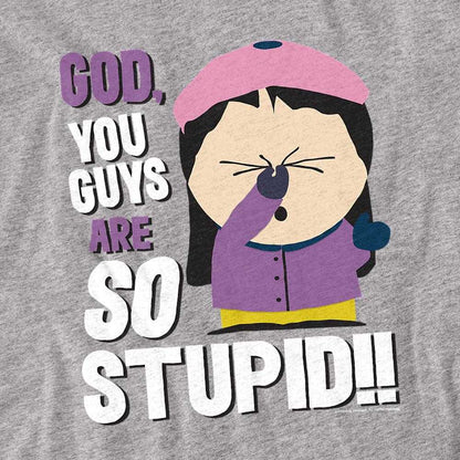 Athletic Heather - Side - South Park Unisex Adult So Stupid T-Shirt