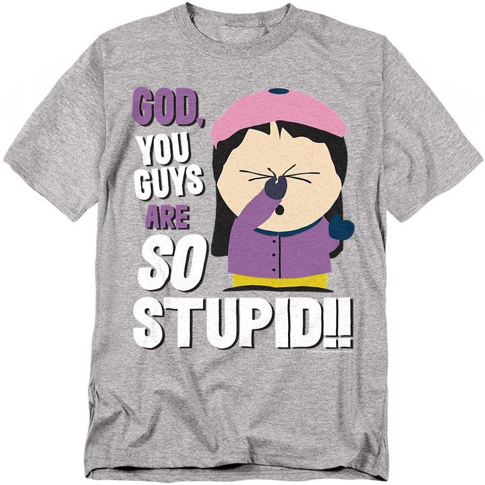Athletic Heather-Athletic Heather - Front - South Park Unisex Adult So Stupid T-Shirt