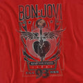 Red - Side - Bon Jovi Unisex Adult Keep The Faith T-Shirt