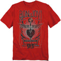 Red - Front - Bon Jovi Unisex Adult Keep The Faith T-Shirt