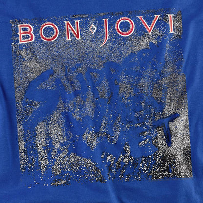 Royal Blue - Back - Bon Jovi Unisex Adult Slippery When Wet T-Shirt