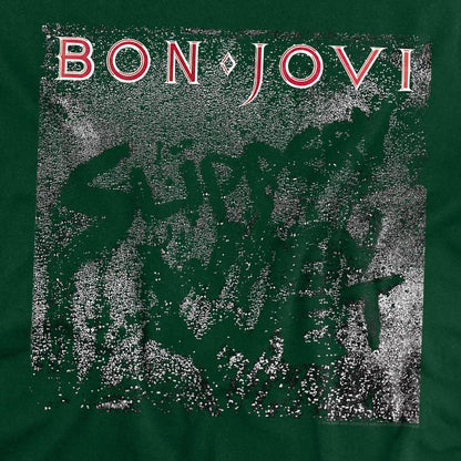 Hunter Green - Side - Bon Jovi Unisex Adult Slippery When Wet T-Shirt