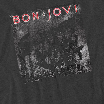 Charcoal - Side - Bon Jovi Unisex Adult Slippery When Wet T-Shirt