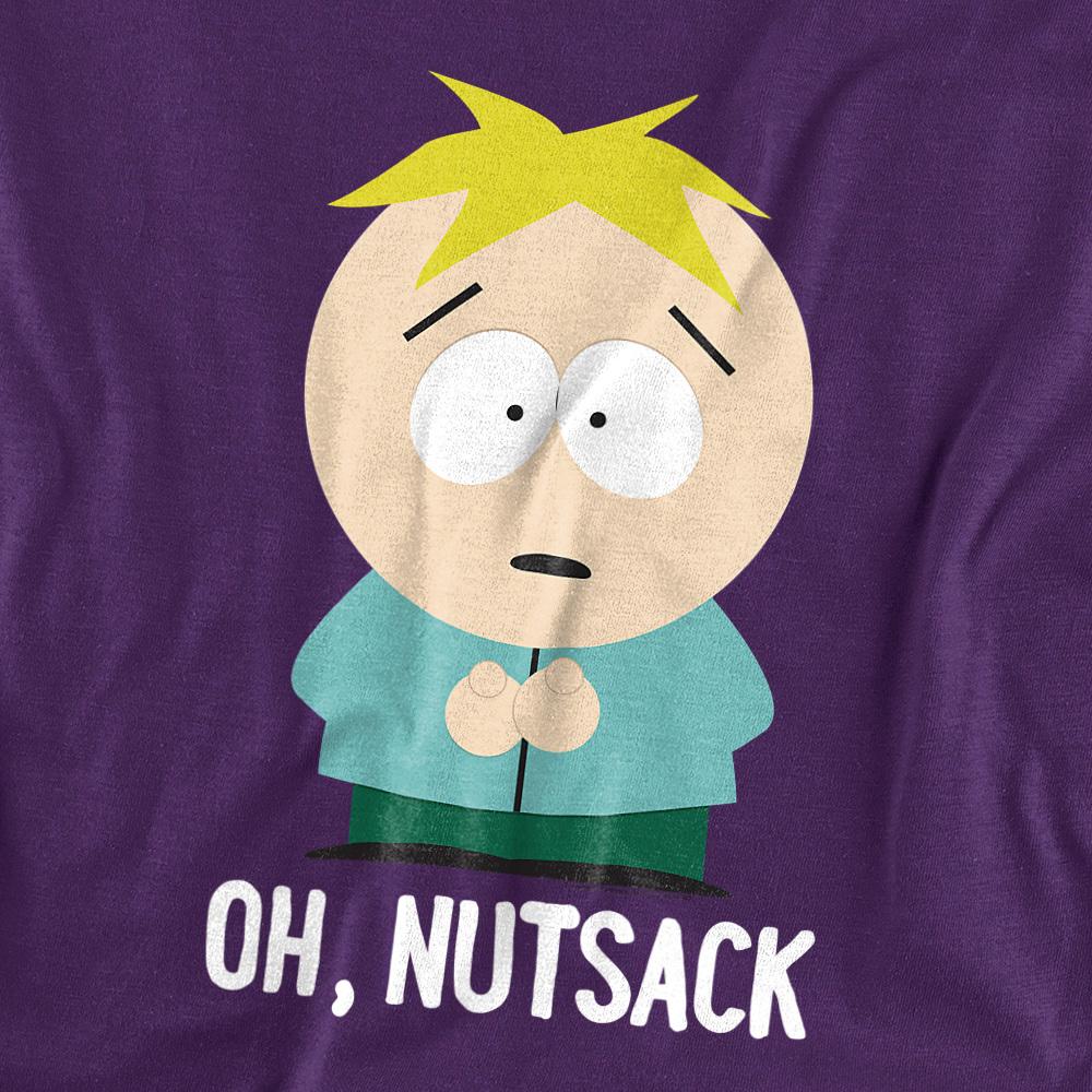 Purple - Side - South Park Unisex Adult Oh Nutsack T-Shirt