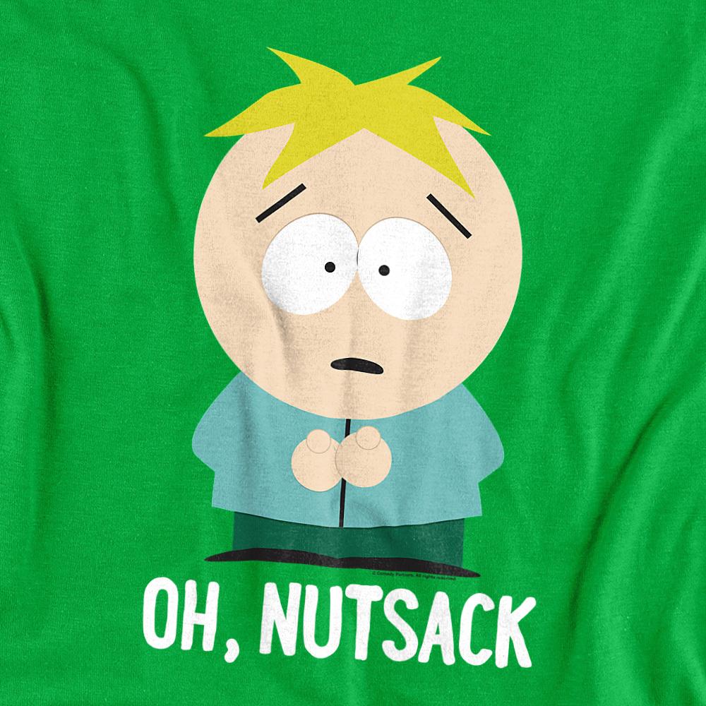 Kelly Green - Side - South Park Unisex Adult Oh Nutsack T-Shirt