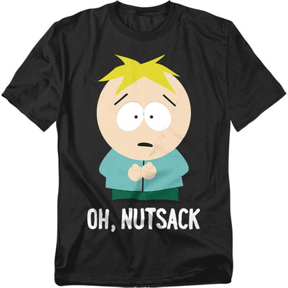 Black - Front - South Park Unisex Adult Oh Nutsack T-Shirt