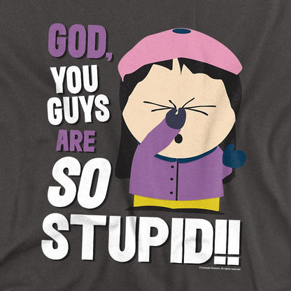 Charcoal - Side - South Park Unisex Adult So Stupid T-Shirt