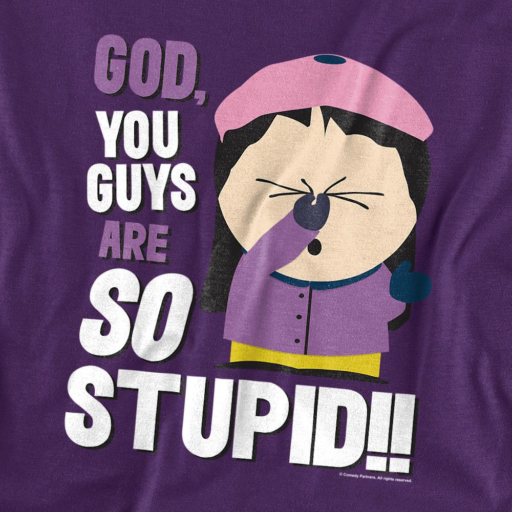 Purple - Side - South Park Unisex Adult So Stupid T-Shirt