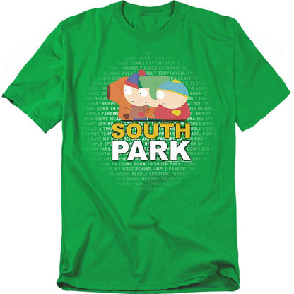 Kelly Green - Front - South Park Unisex Adult Lyrics T-Shirt