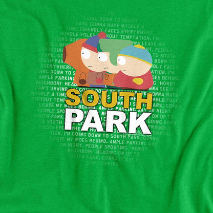 Kelly Green - Side - South Park Unisex Adult Lyrics T-Shirt