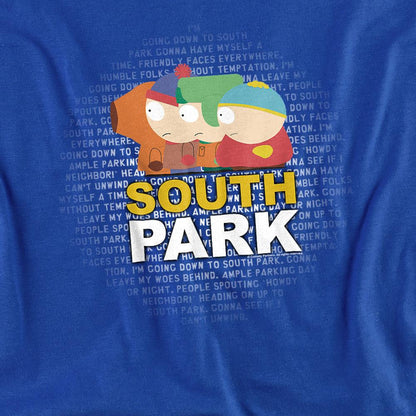 Royal Blue - Side - South Park Unisex Adult Lyrics T-Shirt